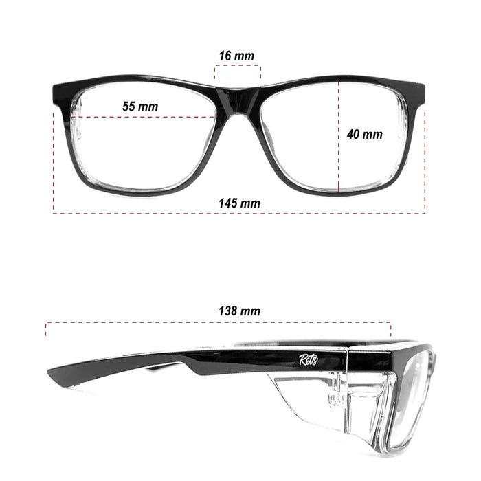 Rets - Remy Z87.1+ Motorcycle Riding Glasses - Black