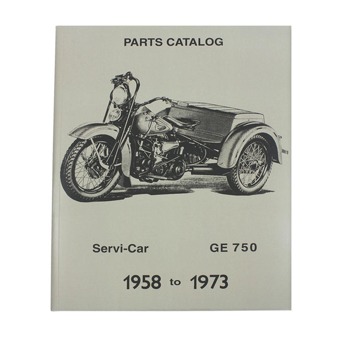 1958-1973 Harley Davidson Servi-Car GE-750 Parts Catalog