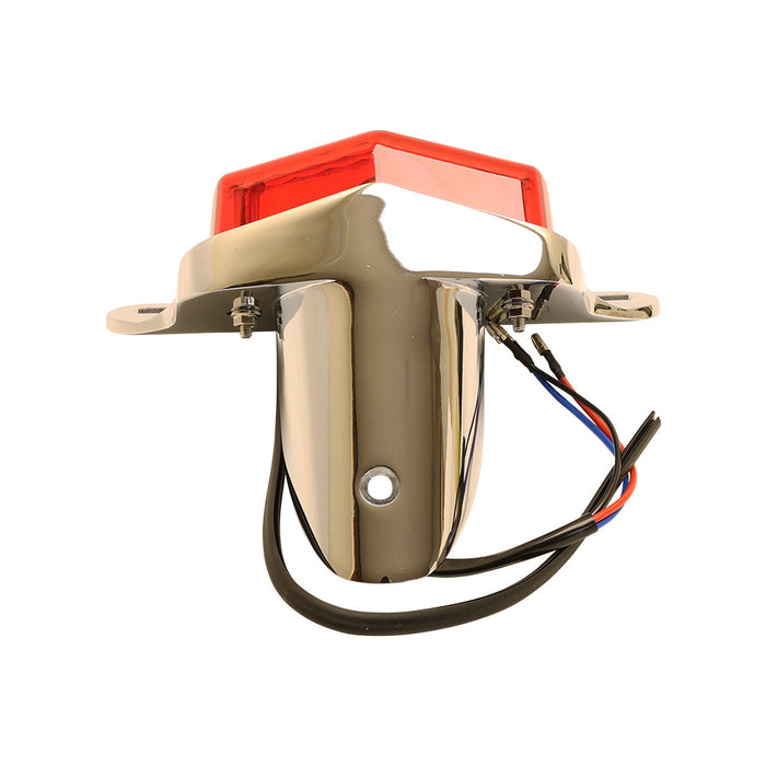 Lucas Style Tail Light With Bracket - Polished