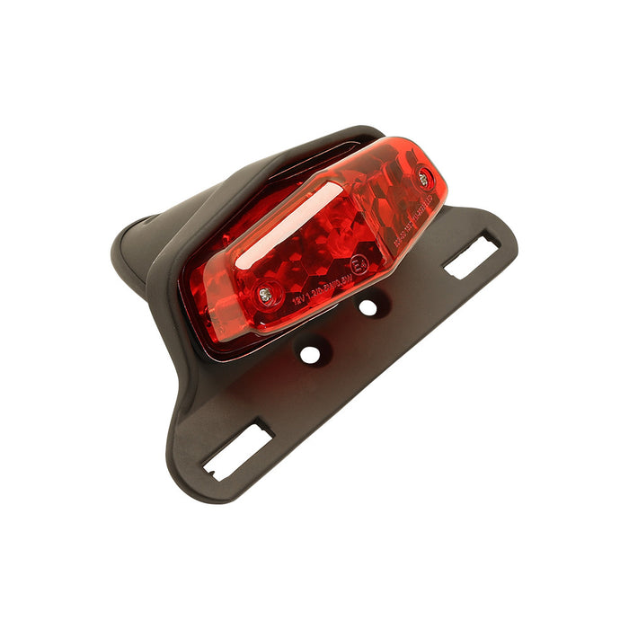 Lucas Style Tail Light With Bracket - Black