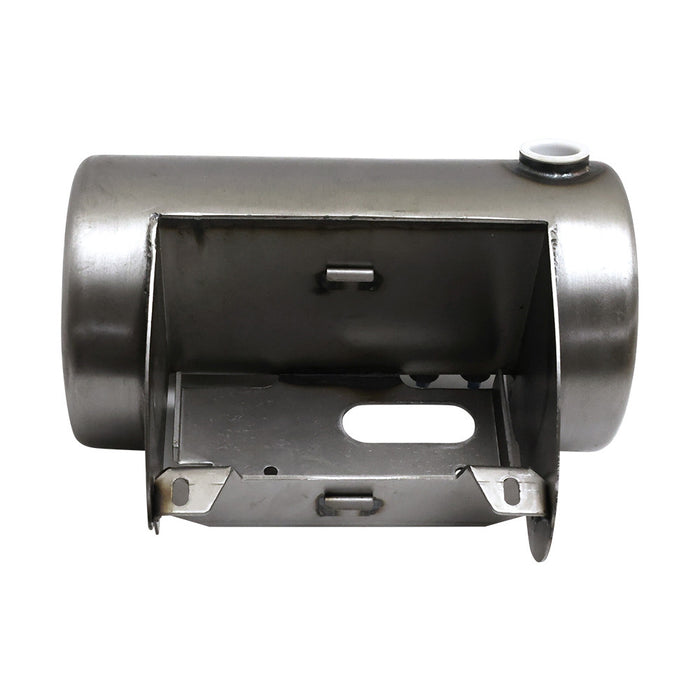 Custom Use Round Oil Tank With Battery Tray - Raw- Side Fill