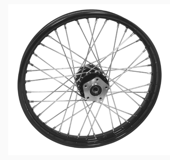 21" x 2.15" Harley Spoke Wheel - FXST 00-06/ FXDWG 00-05 - Black