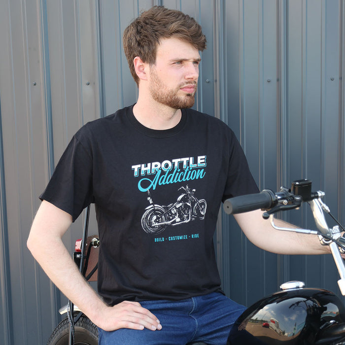 Throttle Addiction Evo Chopper T-Shirt - Black