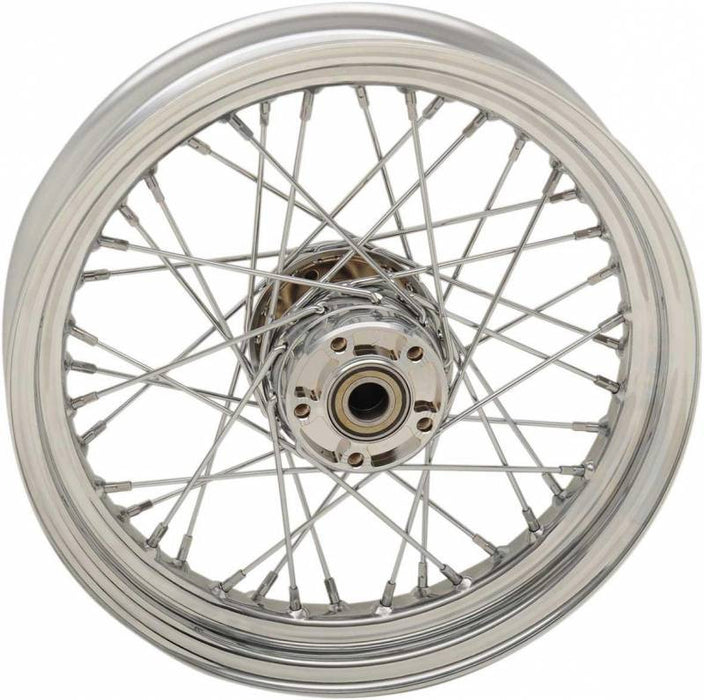 16" x 3.00" Chrome Spoke Rear Wheel - Single Disc/ABS - Sportster 2014-2022