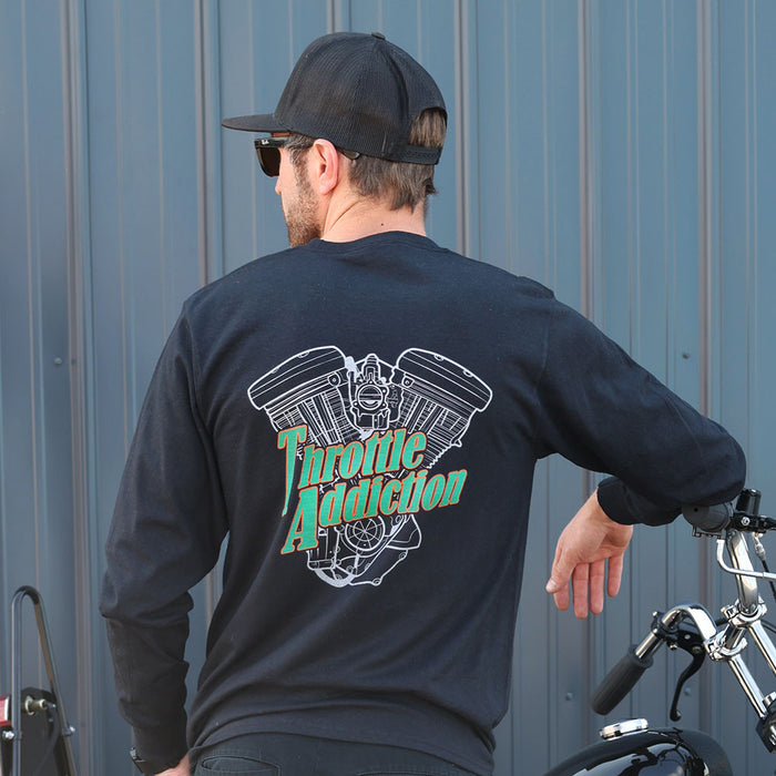 Throttle Addiction 90s Evo Long Sleeve T Shirt