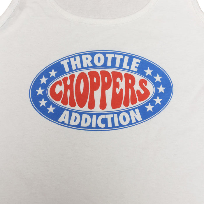 Throttle Addiction Women's Red White and Blue Tank Top