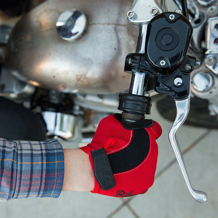 Biltwell - Moto Gloves - Red/Black/White