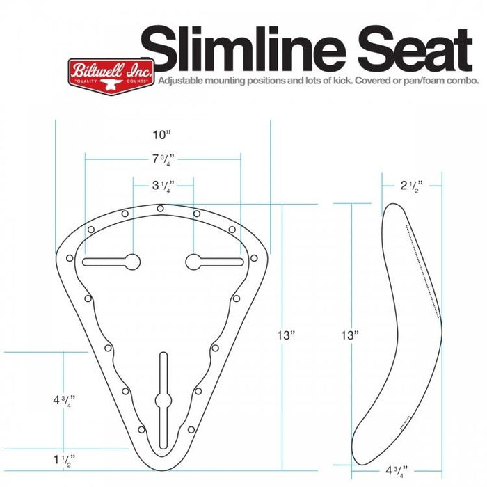 Biltwell - Slimline Seat - Tuck N' Roll