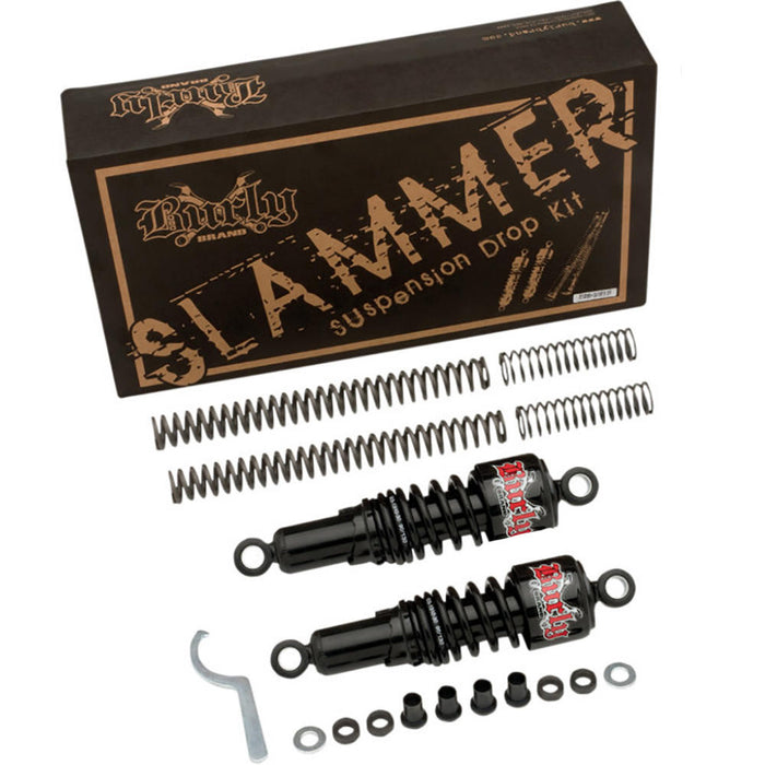 Burly Brand Slammer Kit - 2004-2015 Sportster XL - Black