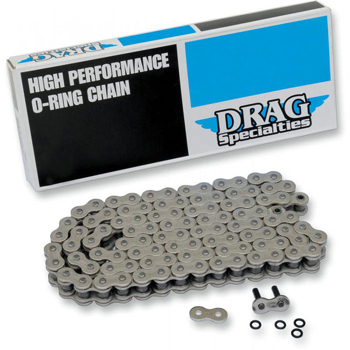 Drag Specialties 530 Series - O-Ring Chain - 110 Links - 1936-1990 - Chrome Plated