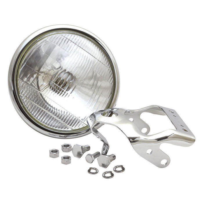 Spring Fork Headlamp Assembly - Chrome