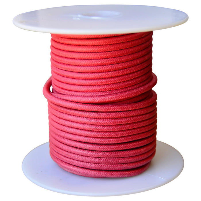 16 AWG Vintage Cloth Covered Automotive Electrical Wire - Red - 10 FT