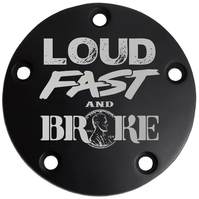 Harley Points Cover - Loud Fast & Broke - Black