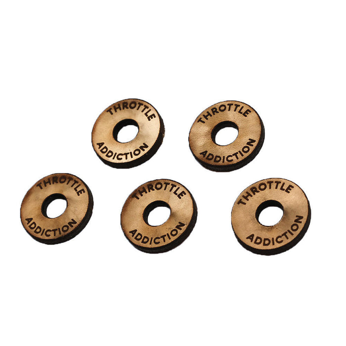 Leather Washers - 5 pack - 1" with 5/16" Center