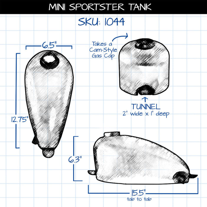 Mini Sportster Gas Tank