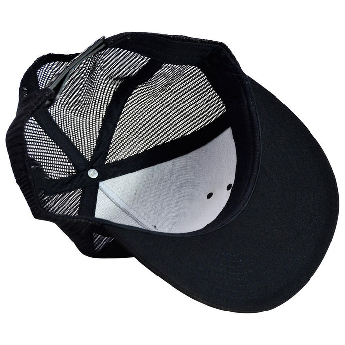 Shovelhead (Generator) Leather Patch - 5 Panel Snap Back Hat