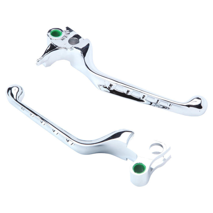 Lever Set Drilled Sportster 96-03 / Big Twin 96-06 - Chrome