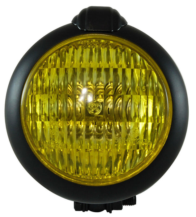 Unity Style Headlight - Black - Yellow Lens