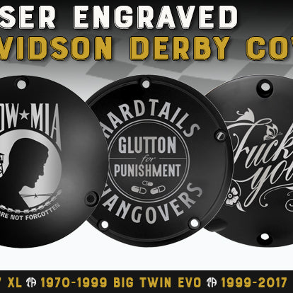 Custom Engraved Harley Davidson Derby Covers and Points Covers
