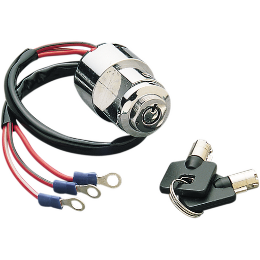 DRAG SPECIALTIES Ignition with Key - Round - F/FXR/XL K714-K3-BC203