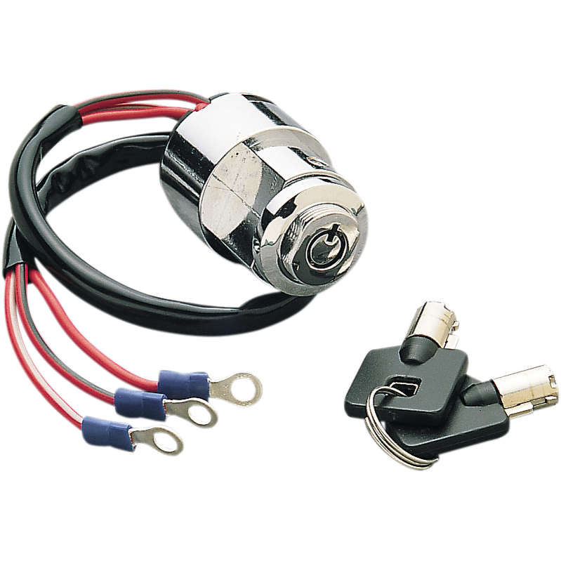 DRAG SPECIALTIES Ignition with Key - Round - F/FXR/XL K714-K3-BC203