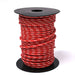 Using this vintage style cotton braided wire will help finish off your motorcycle project with a touch of class. If you have to see the wires, use something that looks nice! This 16 AWG wire is insulated with modern PVC coating before being covered in cotton braid and coated with a fire retardant. 

Wire is made in the USA
Sold in 10' increments
Red with 2 white tracers