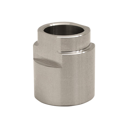 Single axle spacer on white background