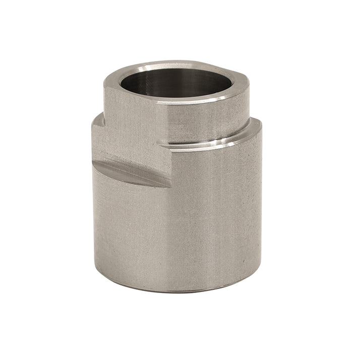 Single axle spacer on white background