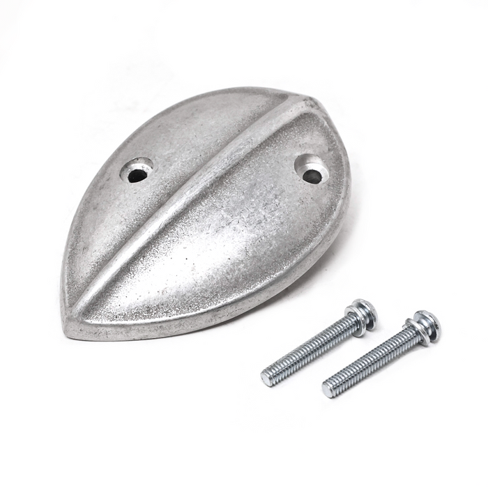 Cast Aluminum Bird Deflector -Scarab

The Scarab Cast aluminum Bird deflector for Linkert Carburetor. Will keep your pantleg out of the carb and large objects such as birds. Will not protect your engine from dust but it looks super cool. Comes with two new stove bolts and washers for a first class installation.

Fits Linkert carburetors
Cast aluminum

Includes hardware
Made in the U.S.A.