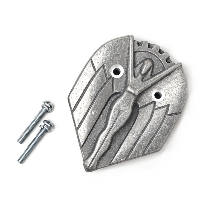 Carb Cover- Age Of Industry

The Age of Industry bird deflector for Linkert carburetors will help keep your pantleg out of the carb as well as large objects such as birds. It will not protect your engine from dust but it looks super cool. Comes with two new stove bolts and washers for a first class installation.

Fits Linkert carburetors
Cast aluminum

Includes hardware
Made in the U.S.A.