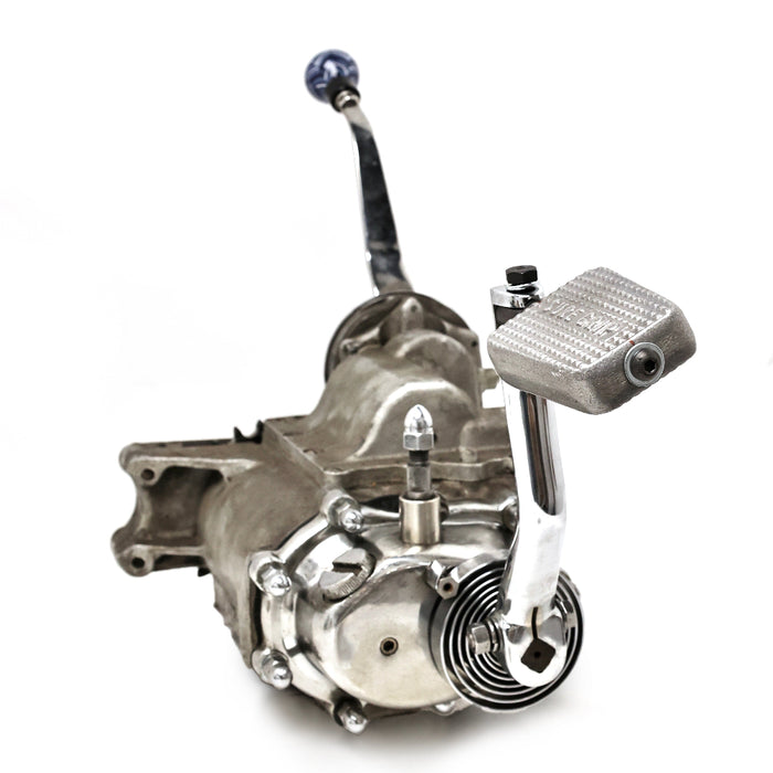 Cast Aluminum Kicker Pedal- Sure Grip

It's the "Grippy-est!" Looks cool even when your bike don't start. Sturdy heavy-duty construction. Hand-made part with cast-in logos. It uses a modified standard Harley kicker shaft for serviceability.&nbsp;

Cast aluminum construction

Bolt, shim, and spacer are included
Made in the U.S.A.