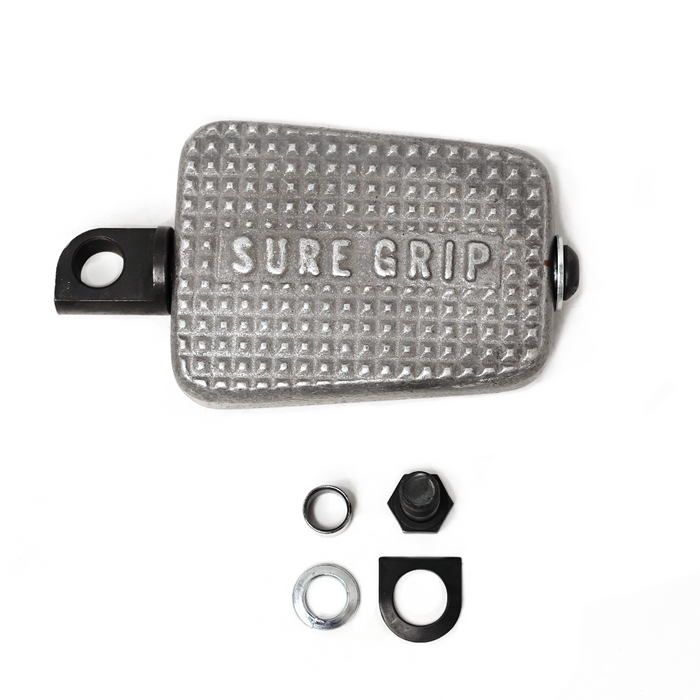 Sturdy heavy-duty construction. Hand-made part with cast-in logos. It uses a modified standard Harley kicker shaft for serviceability.

Cast aluminum construction

Bolt, shim, and spacer are included
Made in the U.S.A.