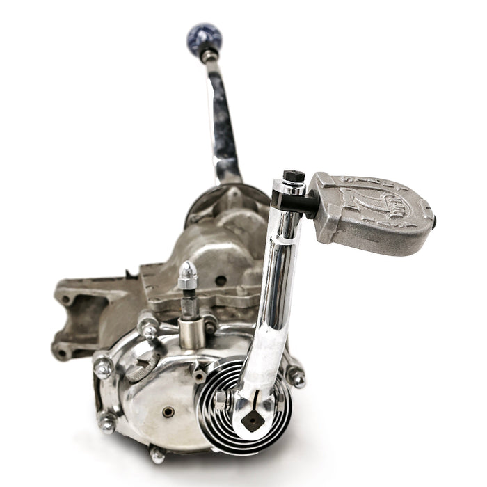Cast Aluminum Kicker Pedal- Lucky #7
The Lucky #7 kicker pedal features a sturdy heavy cast aluminum construction. It uses a modified standard Harley kicker shaft for serviceability. Bolt, shim, and spacer are included.

Cast aluminum

Made in the U.S.A.