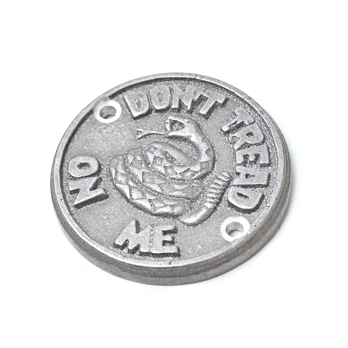 Cast Aluminum Points Cover- "Don't Tread On Me" - 70-99 Big Twin, 04-22 Sportster