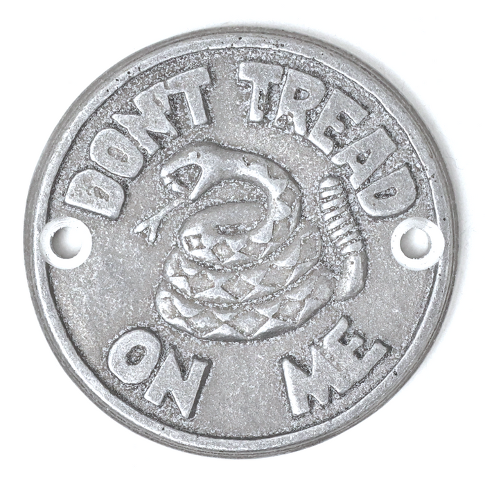 Cast Aluminum Points Cover- "Don't Tread On Me" - 70-99 Big Twin, 04-22 Sportster