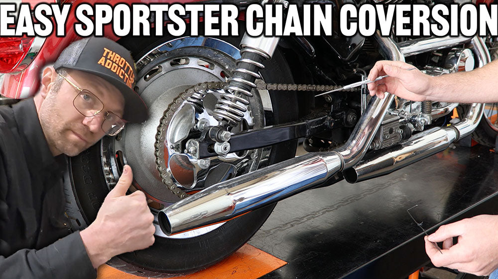 How to convert a Sportster from Belt drive to chain drive