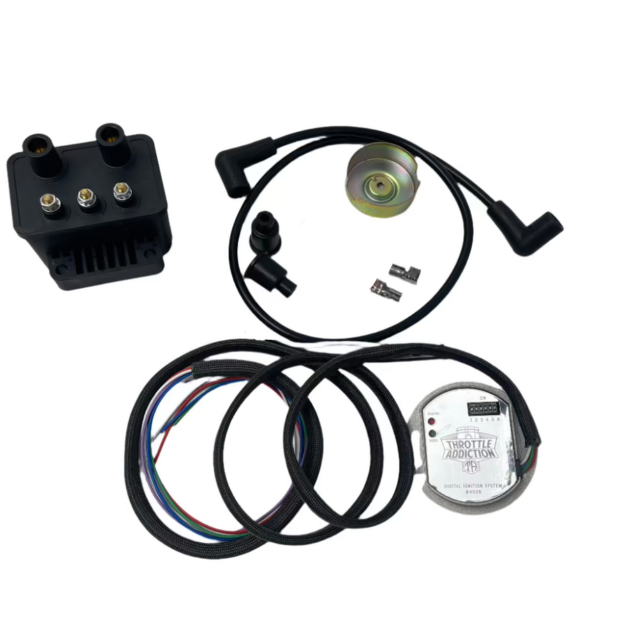 Single Fire Electronic Ignition Kit for Harley Davidson Sportster, Shovelhead and Evolution Big Twin