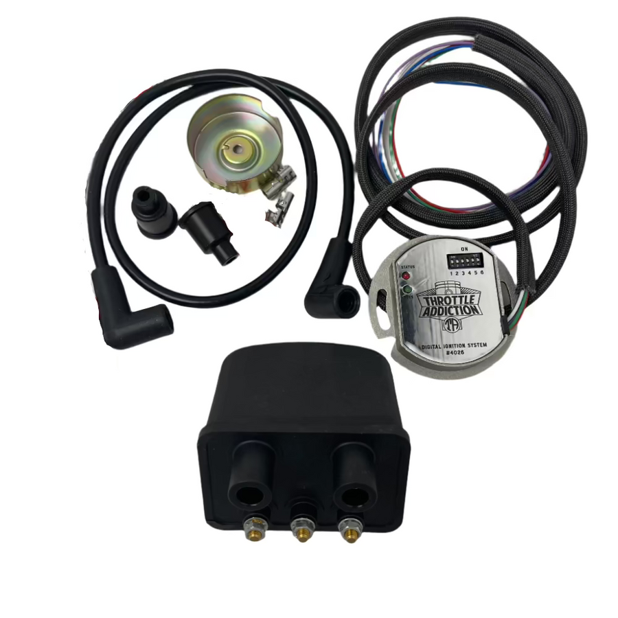 Single Fire Electronic Ignition Kit for Harley Davidson Sportster, Shovelhead and Evolution Big Twin