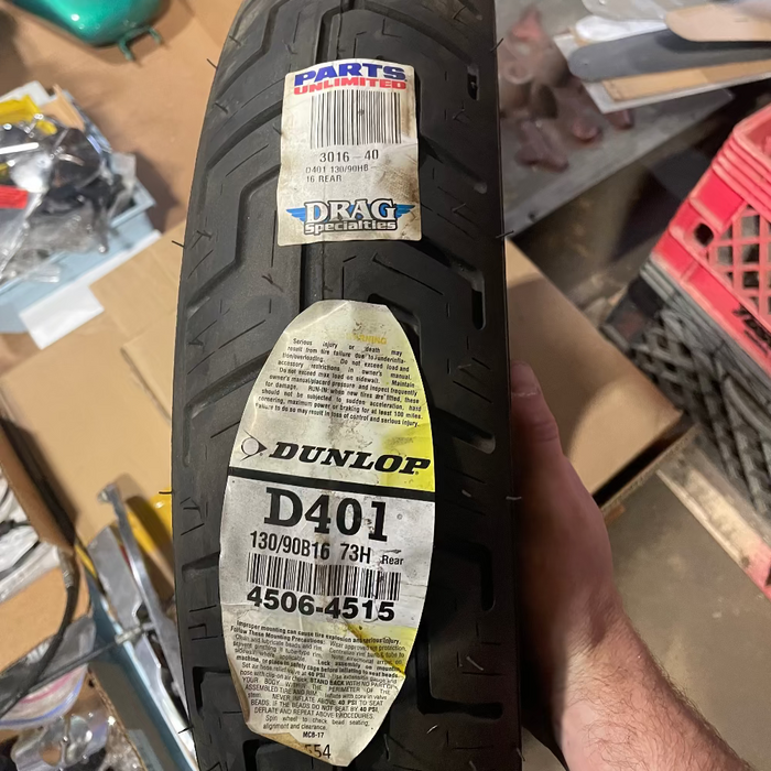 Scratch & Dent - Dunlop D401 Rear Tire - 130/90B16