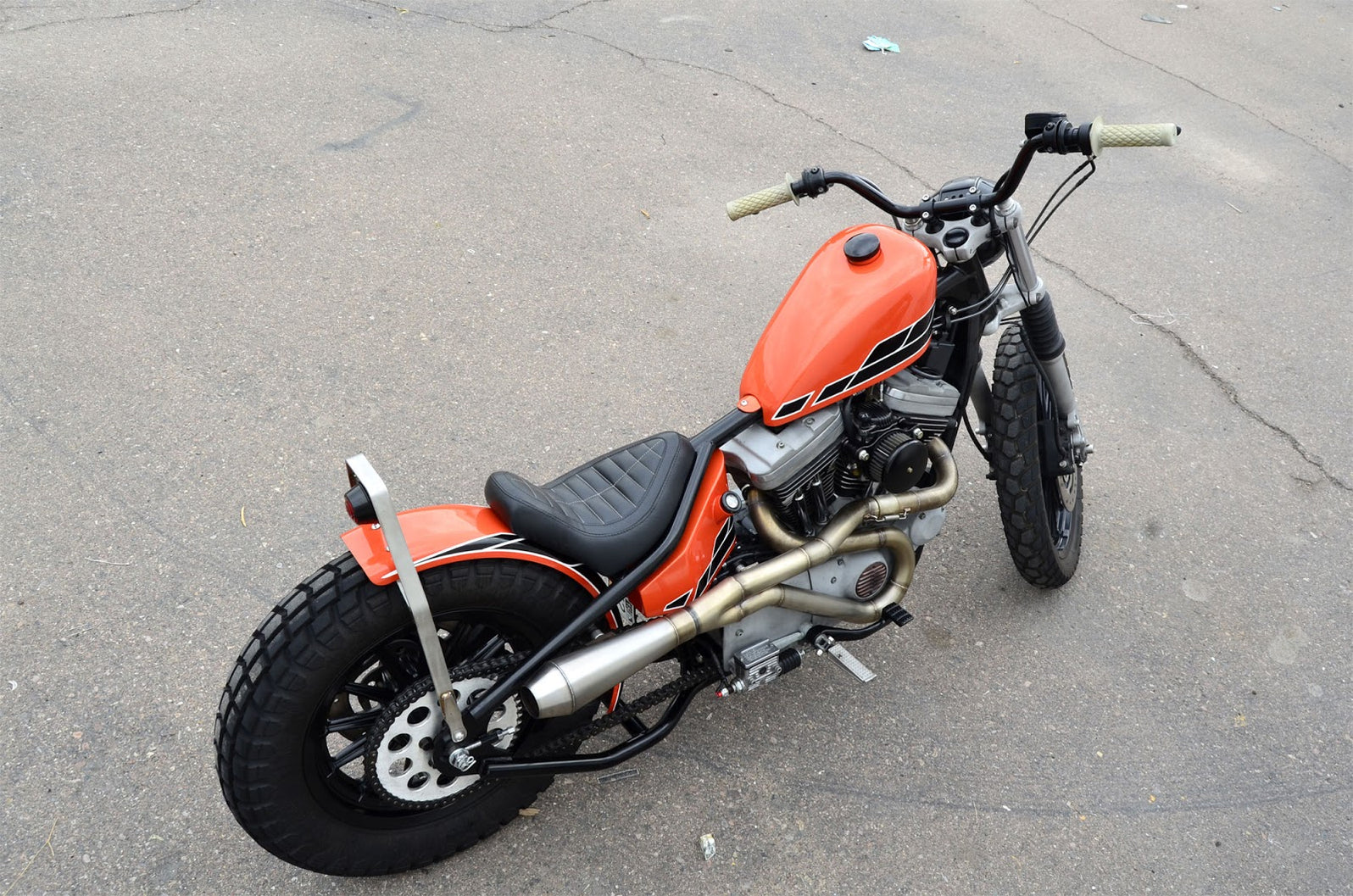 Joe's Hardtail Sportster Tracker — Throttle Addiction