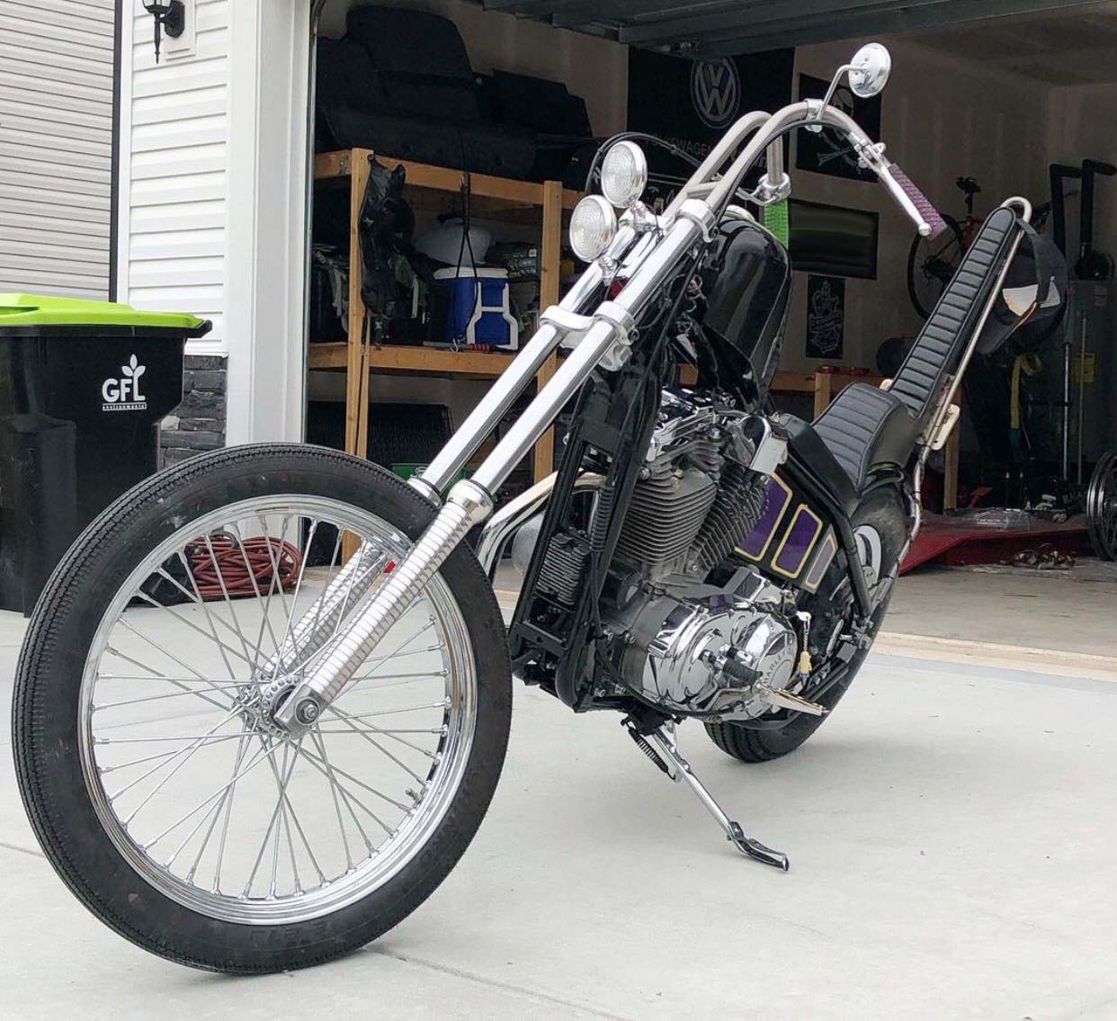 Throttle Addiction deluxe weld on hardtail sportster chopper kit for 1982-2003 Sportster