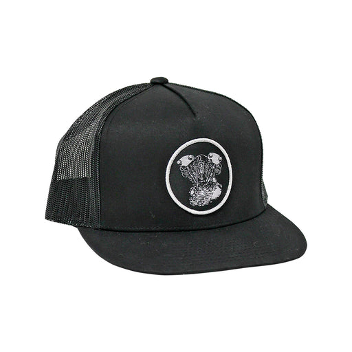 Knucklehead Woven Patch Hat- Black

This hat features the Knucklehead motor on a Black YP Classics 5 panel trucker cap.

Structured 5-Panel
Flat bill, high-profile
Sewn in Eau Claire, WI USA