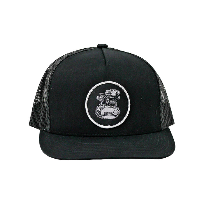 XS650 Woven Patch Hat- Black

This hat features the XS650 motor on a Black YP Classics 5 panel trucker cap.
