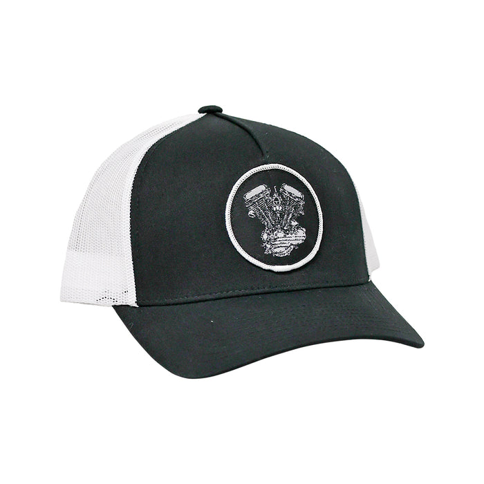 Panhead Woven Patch Hat- Black/White

This hat features the Panhead motor on a Black/White YP Classics 5 panel retro trucker cap.

Structured 5-Panel
Permacurv Visor, Mid-profile
Sewn in Eau Claire, WI USA
