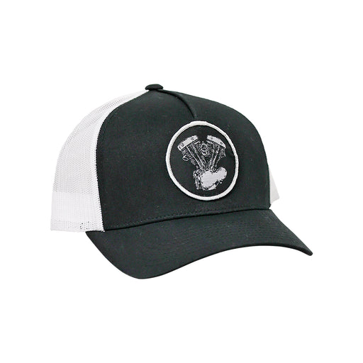 Shovelhead (Genny) Woven Patch Hat - Black/White

This hat features the Generator Shovelhead motor on a Black/White YP Classics 5 panel retro trucker cap.

Structured 5-Panel
Permacurv Visor, Mid-profile
Sewn in Eau Claire, WI USA