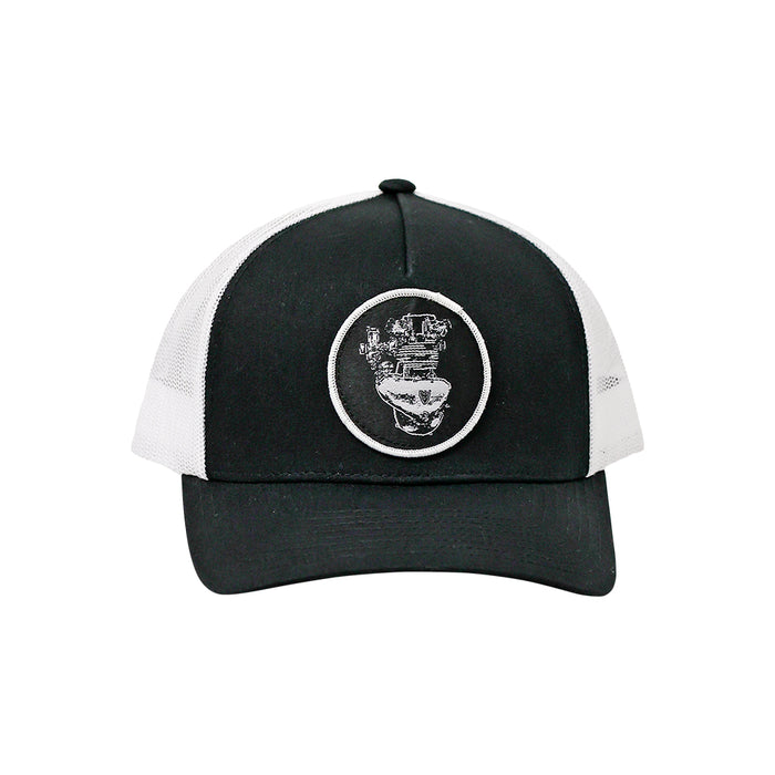 Preunit Triumph Woven Patch Hat- Black/White

This hat features the Preunit Triumph motor on a Black/White YP Classics 5 panel retro trucker cap.

Structured 5-Panel
Permacurv Visor, Mid-profile
Sewn in Eau Claire, WI USA