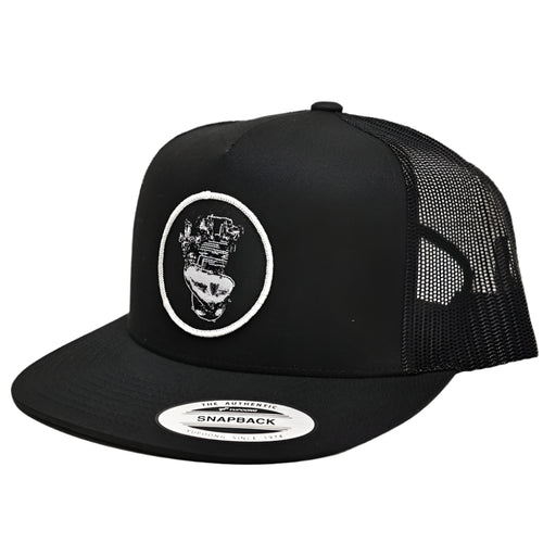 Preunit Triumph Woven Patch Hat- Black

This hat features the Preunit Triumph motor on a Black YP Classics 5 panel trucker cap.

Structured 5-Panel
Flat bill, high-profile
Sewn in Eau Claire, WI USA