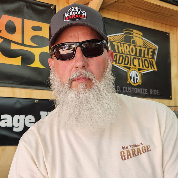 Vintage harleys revived cream shirt