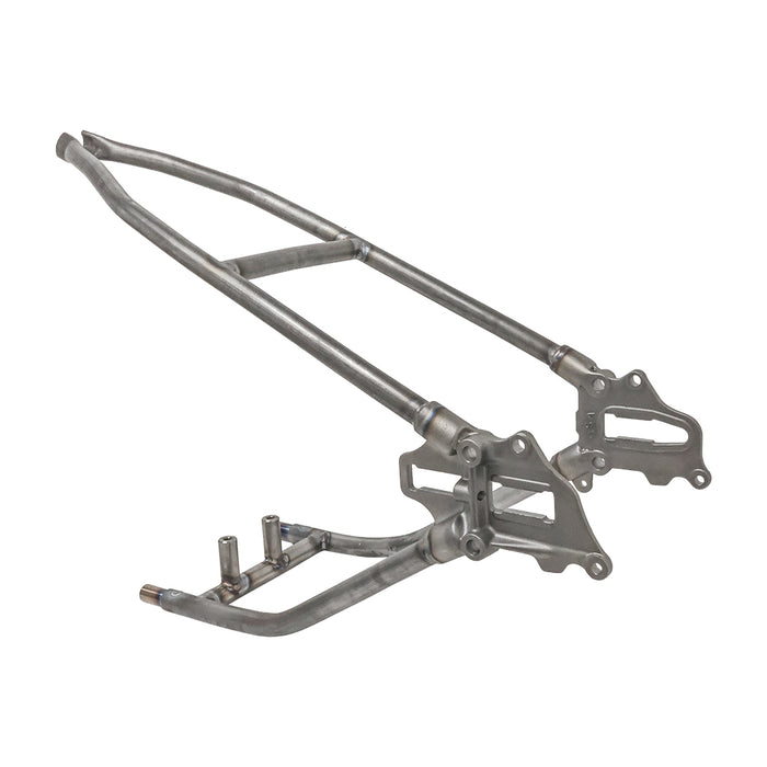 Throttle Addiction Weld-on shovelhead hardtail frame on white background