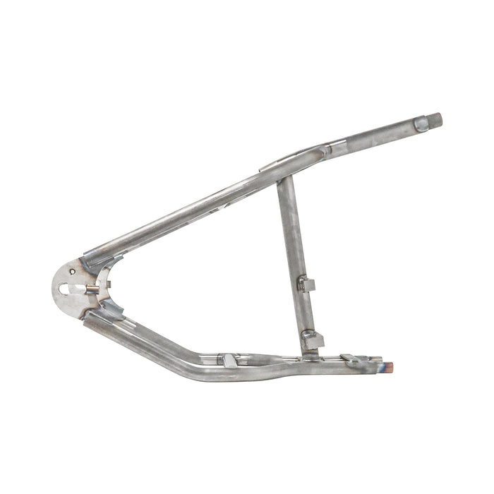 side profile of raw sportster hardtail weld-on frame